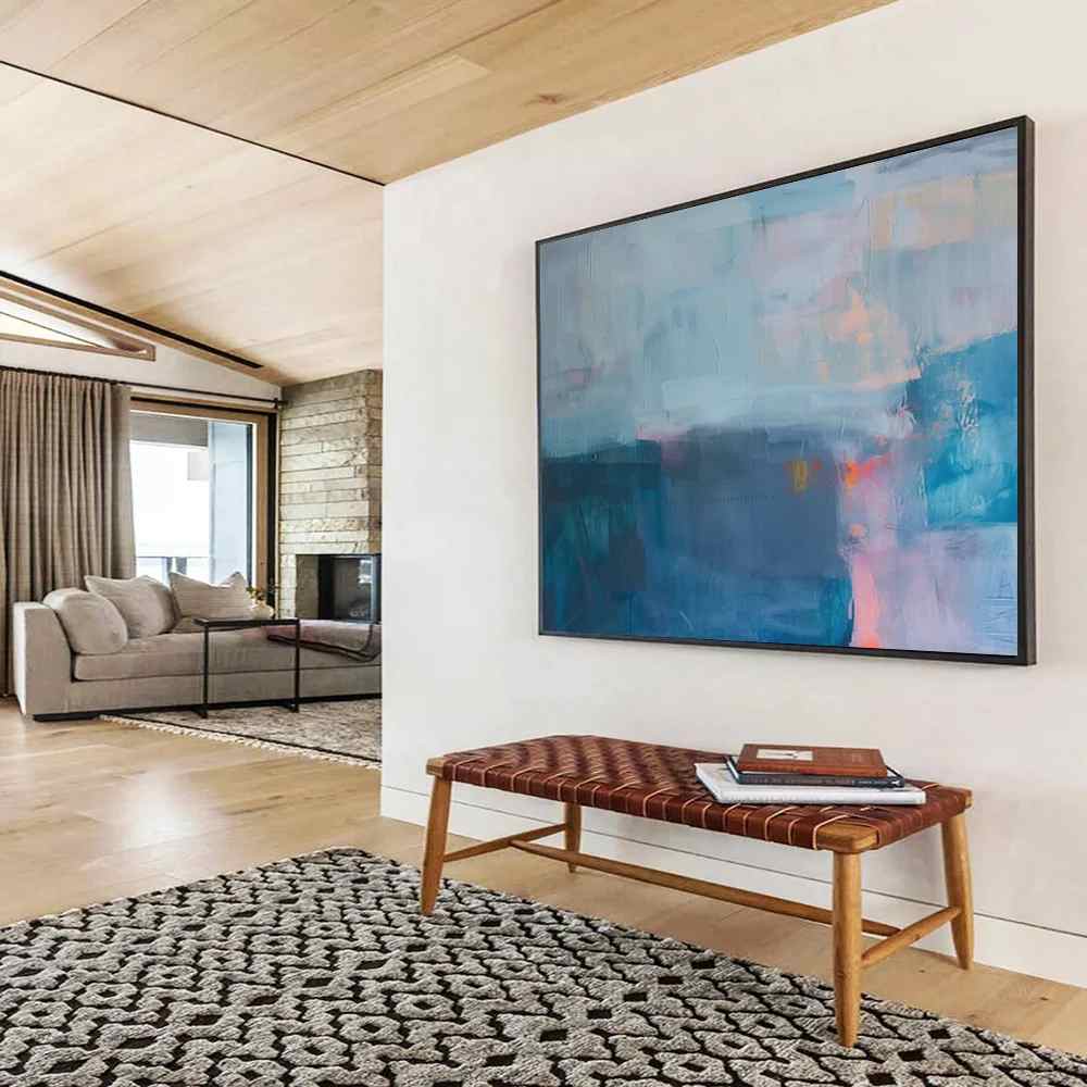 Acrylic Original Mist Corners Bedroom Abstract Artwork 7Q94M